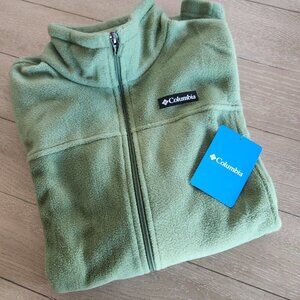 Columbia Steens Mt II Fleece Jacket Youth XL Pine Green Full Zip Outdoor NWT